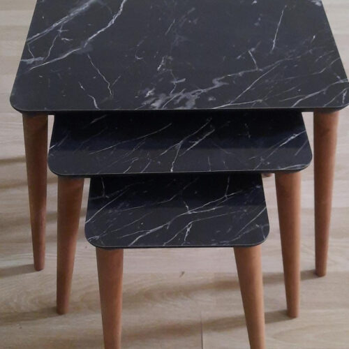 Kvadrat Cheren Mramor copy Set of tables “Nagoya”